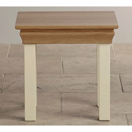 Oak04 : Đôn Góc Trang Trí Gỗ Sồi - 1 Tầng